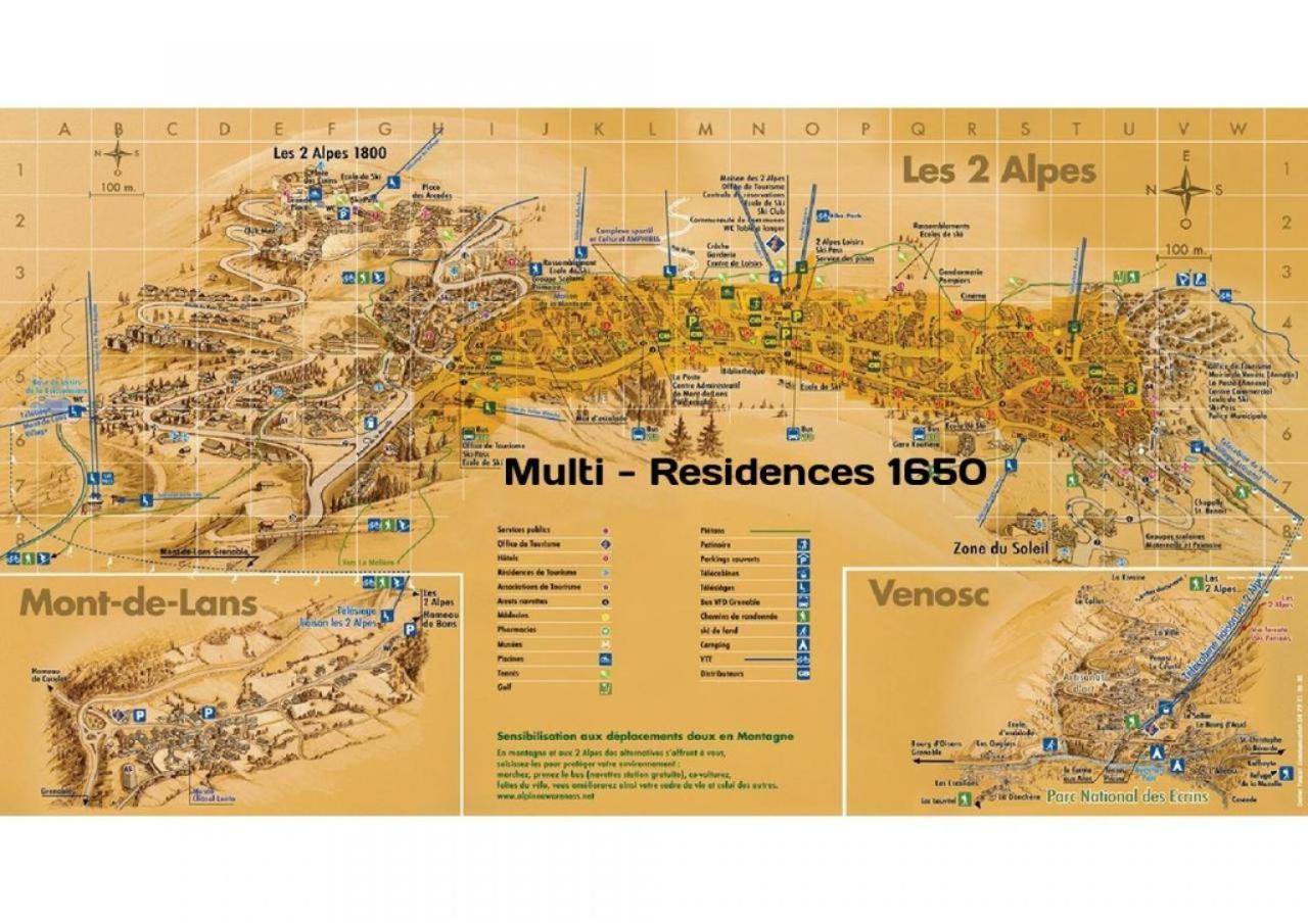 Multi-Residences 1650 Les Deux Alpes Eksteriør billede